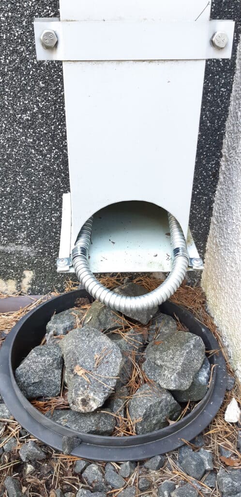 Küttekaabli kinnitus vihmaveetoru suudmele vihmaveetoru küttekaabel sulatuskaabel kinnitus vihmaveetoru