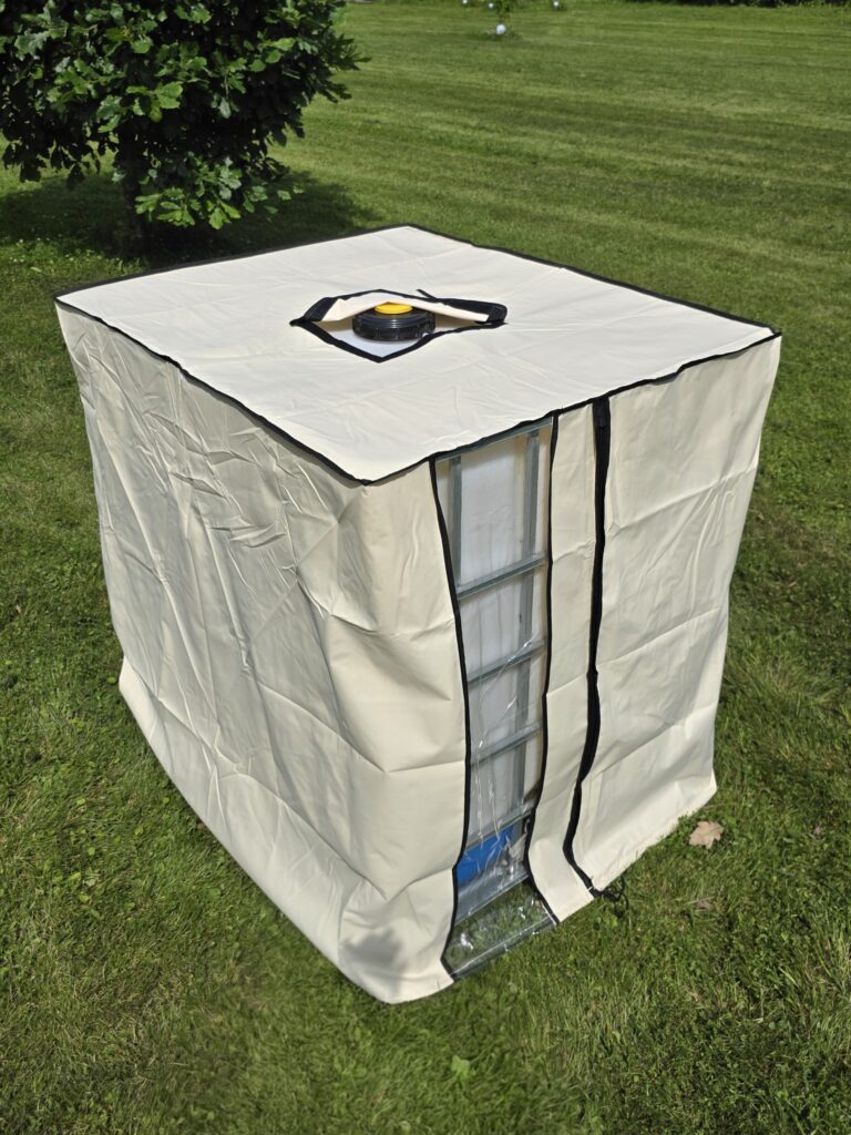 IBC 1000L container cover white