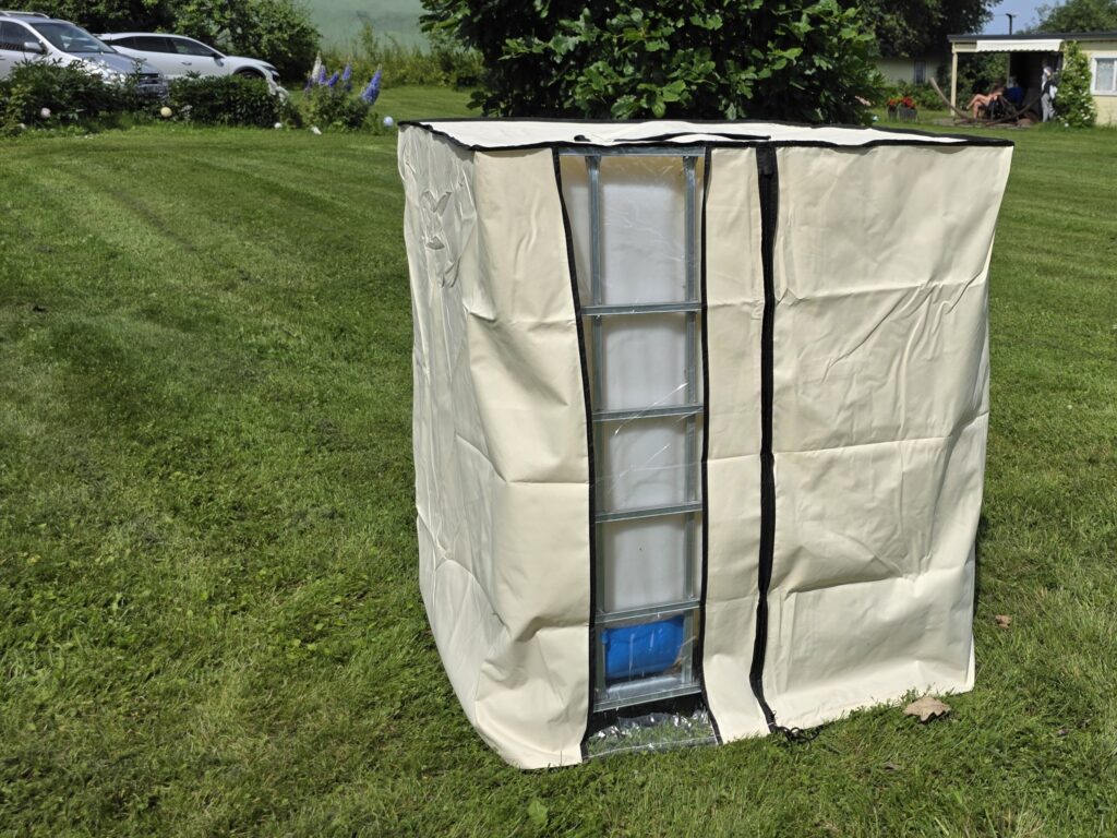 IBC 1000L tote cover white