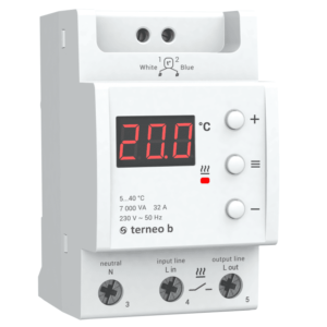 Kilbitermostaat Terneo B Elektrikilbi termoregulaator temperatuuri regulaator küttekeha soojendi Termostaat elektrikapi DIN liistule