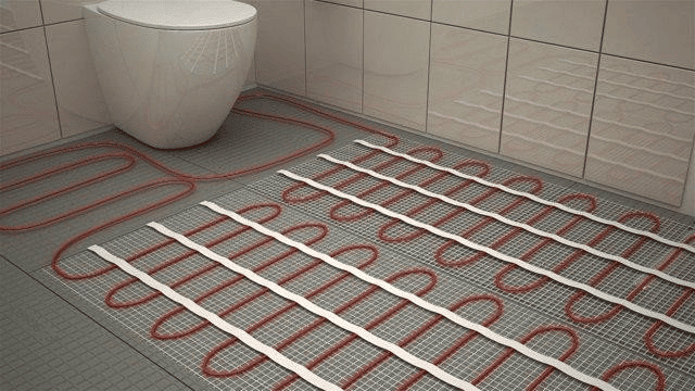 Нагревательный Мат для теплого пола под плитку Нагревательный греющий Мат для теплого пола Отопительный Мат Теплый пол под плитку