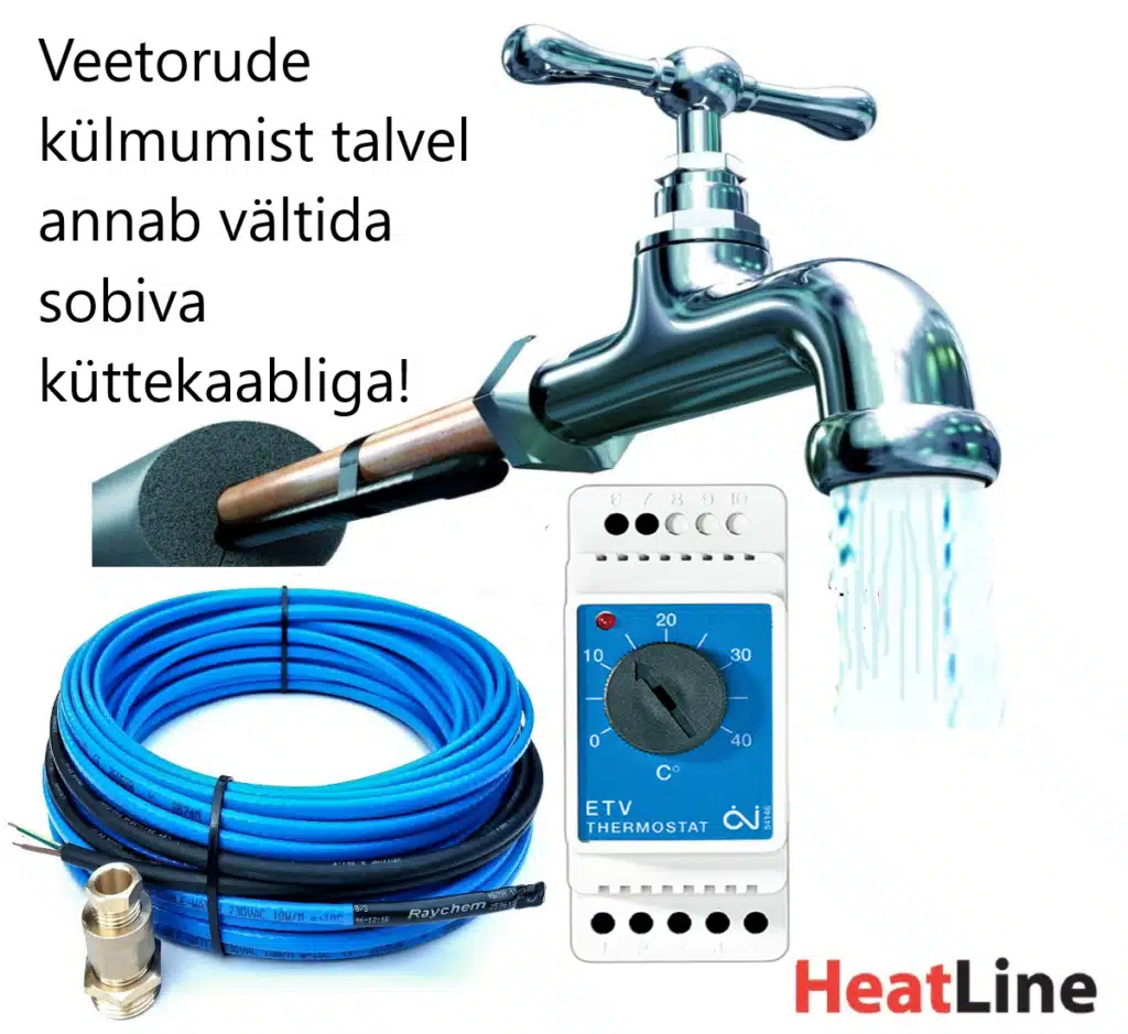 heating cable for drinking water pipe