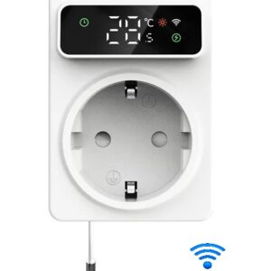 pistikupesa termostaat wifi pistikupessa pistiku nutipistik kasvuhoone veetoru boileri toru pistik aegrelee temperatuuri regulaator andur
