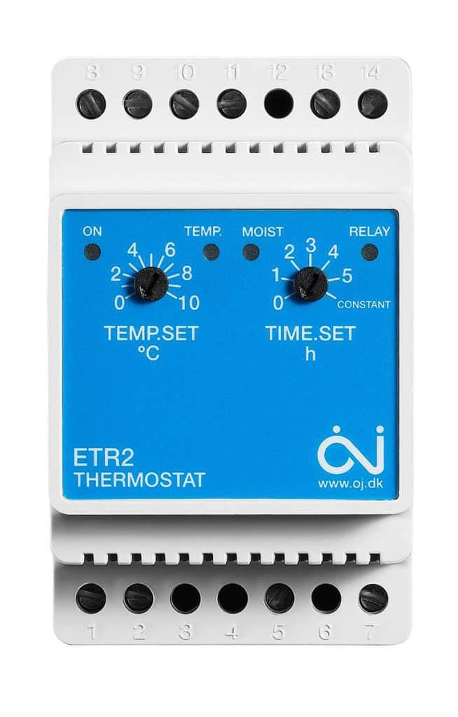 OJ ETR2 Vihmaveerenni renni katuse väliala õue elektrikilbi termostaat temperatuuri kontroller devireg 316 850