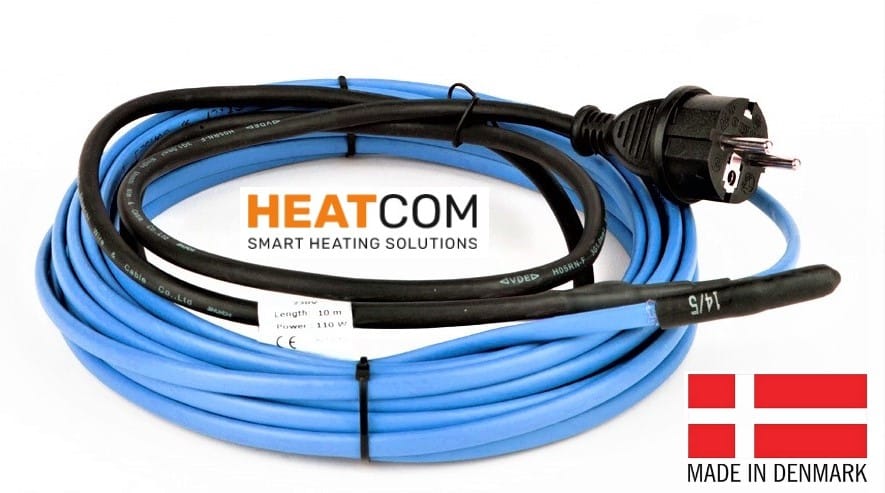 Греющий нагревательный кабель для водопроводных труб Heatcom Aqua Safe кабель для водопровода обогрев трубопровода электрокабелем