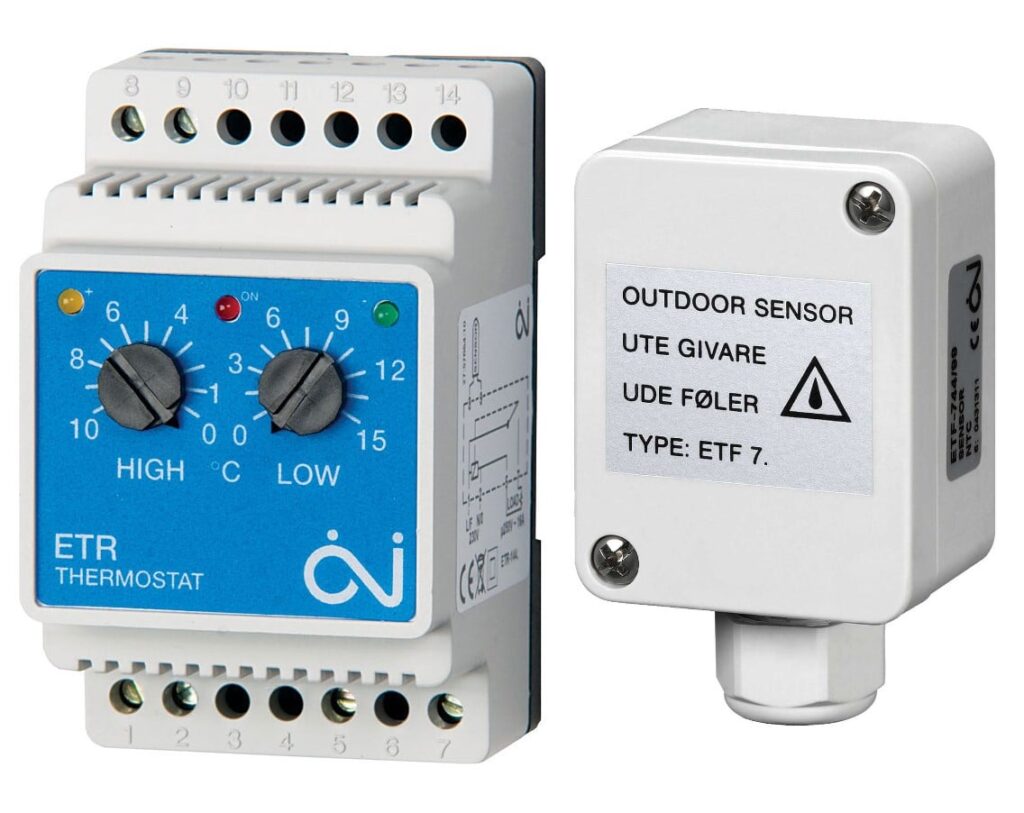 Rennikütte termostaat Vihmaveerenni rennikütte katuse termostaat devireg 316