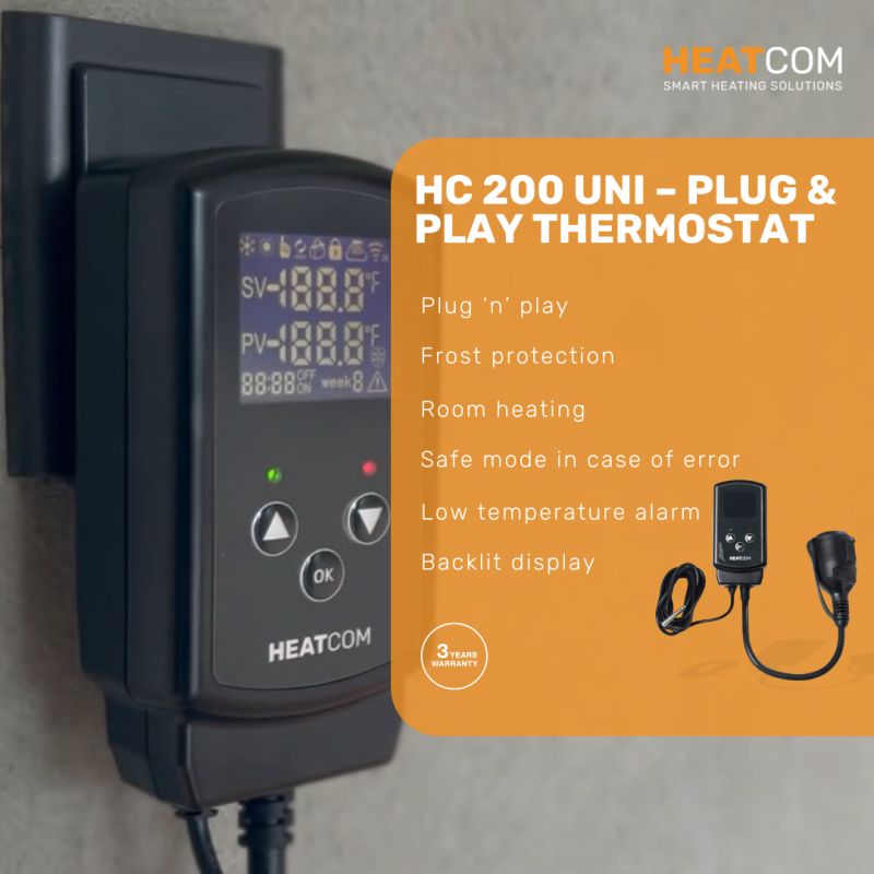 Влагозащищенный терморегулятор IP44